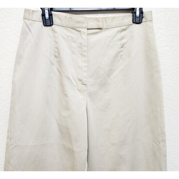 Talbots Tan Beige Flat Front Dress Pants 10 Wrinkle Resistant Lightweight Soft - Picture 2 of 6